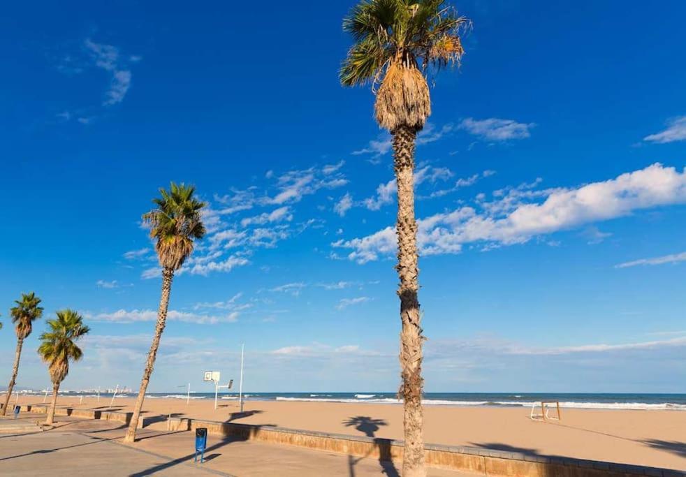 Apartamento En La Playa Las Arenas +Wifi+Ac Valencia Ngoại thất bức ảnh